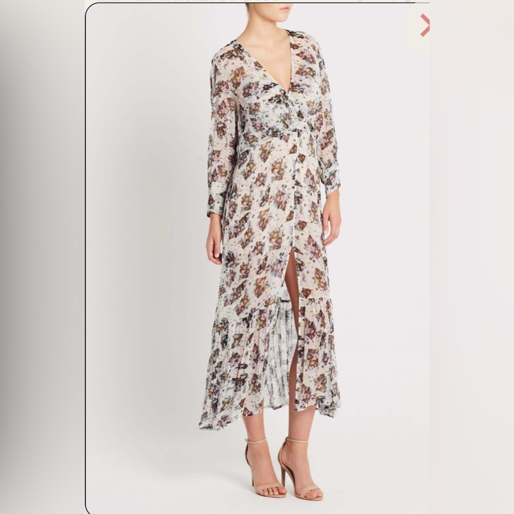 IRO WILLOW DRESS - YELLOW Sz 34 FR